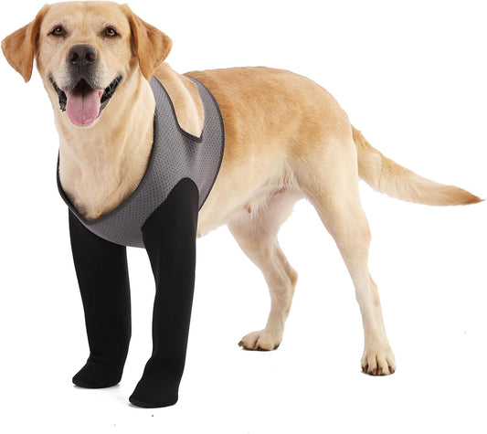 Dog Socks to Prevent Licking Paws ，Breathable Leg Sleeve to Stop Licking and Biting,Firm and Secure Protect Wounds Dog Recovery Sleeve Socks (Small)