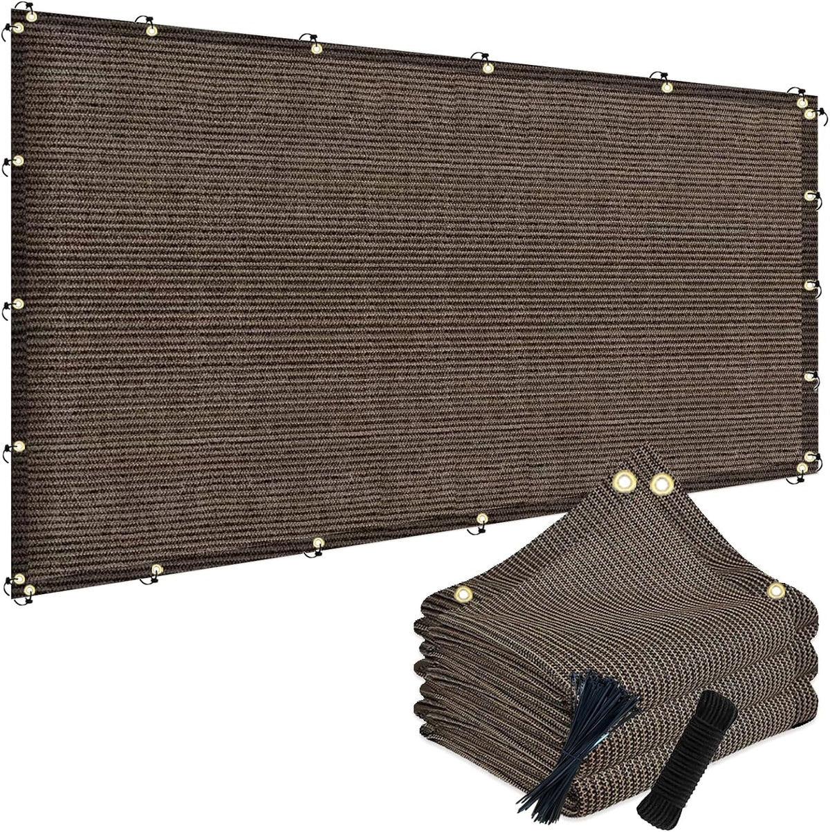POYEE 90% Sun Shade Cloth,12X24Ft Pergola Shade Cover with Grommets