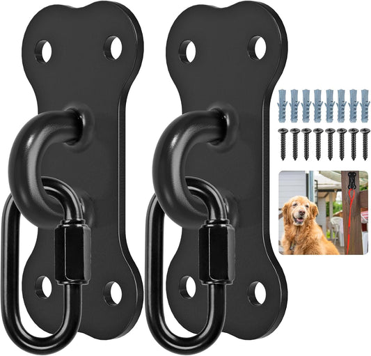 Wall Mount Dog Leash Holder, Heavy Duty Fully Welded Hook, 2 Pack