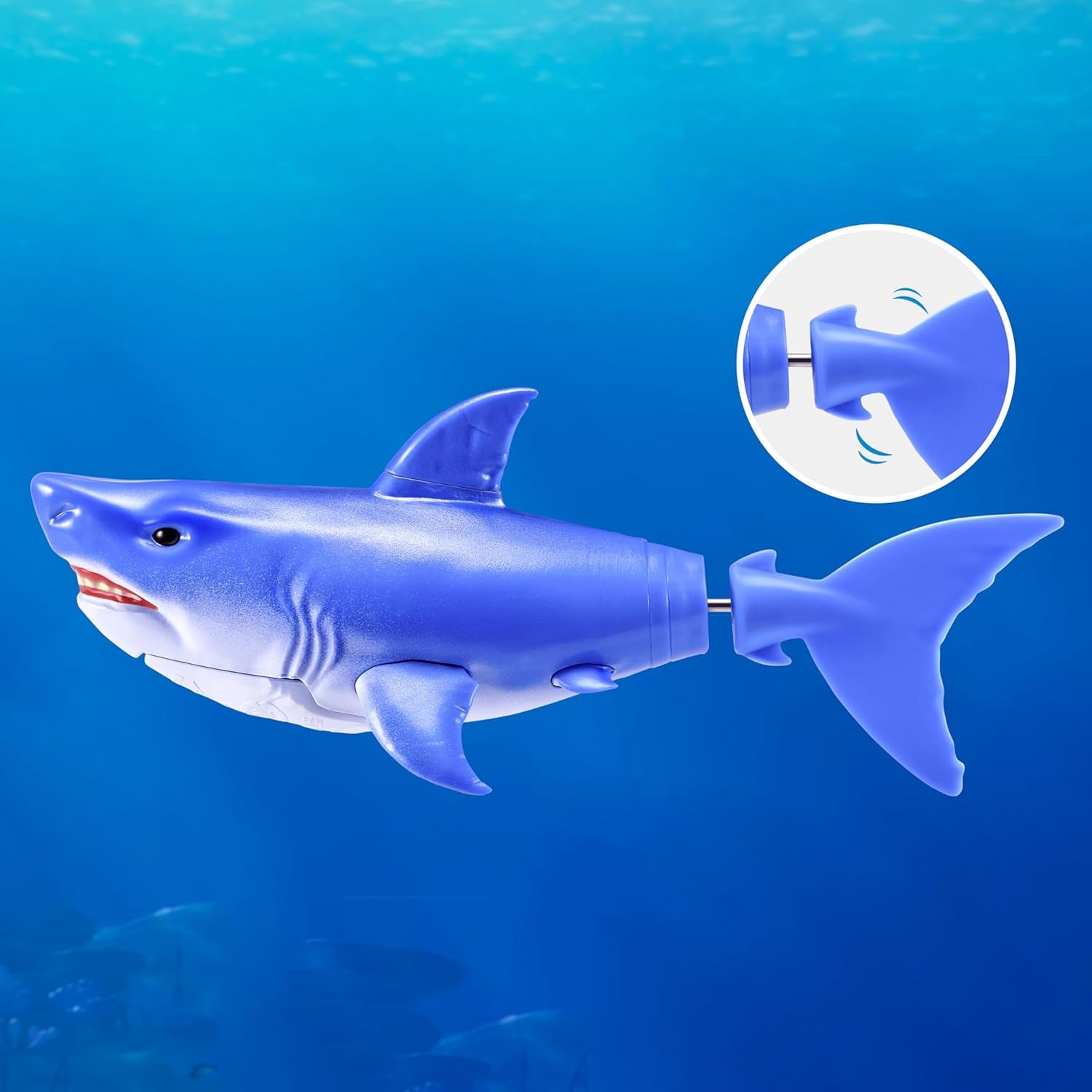 Robo Alive Water Activated Shark 2 Pack (Blue) by ZURU – Realistic Swimming Robotic Bath Toy for Kids, Tweens & Teens, Water-Activated Pet Shark for Play & Pranks, 3+