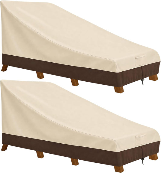 Vailge Patio Chaise Lounge Cover & Outdoor Furniture Covers Waterproof