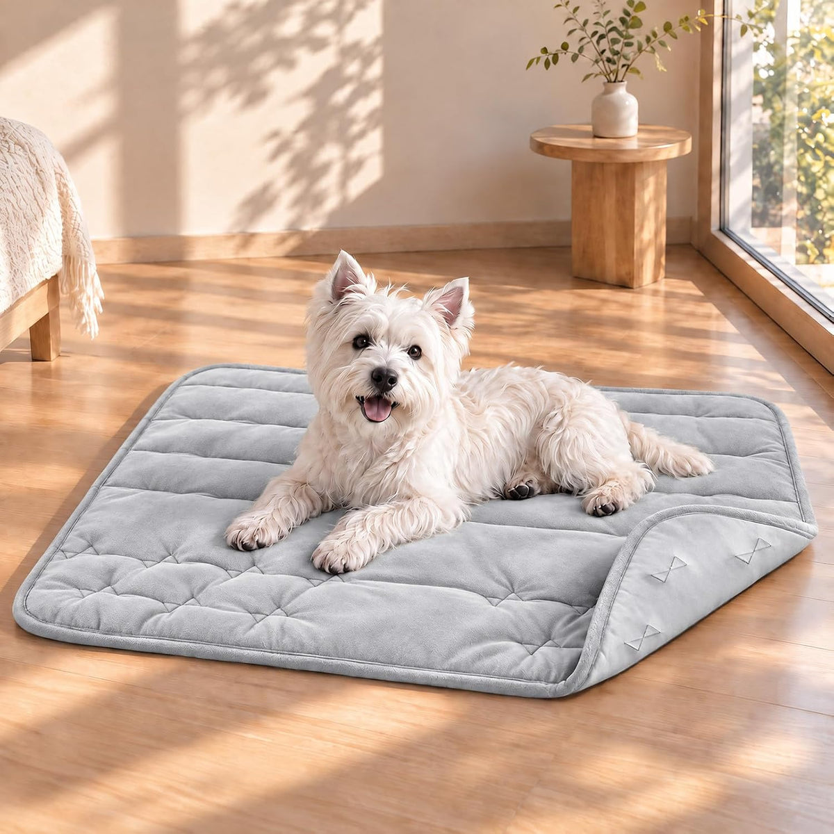 Vagascape Dog Crate Pad, Reversible Warm/Cooling Mat for Dogs, 35" X 23"