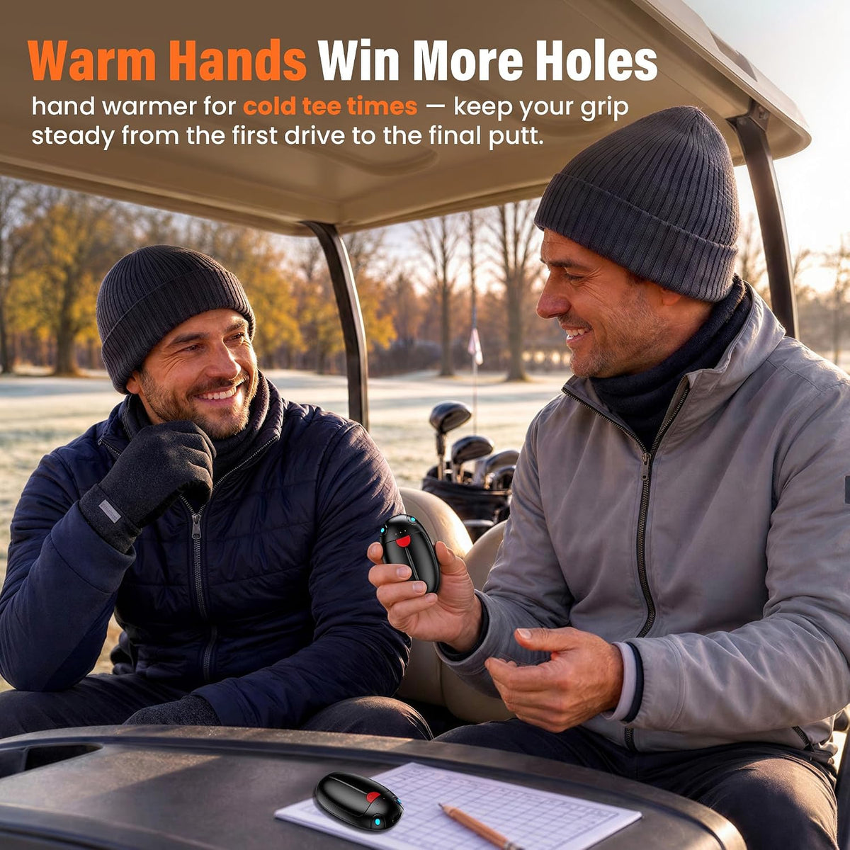 Hand Warmers Rechargeable, 2 Pack Portable Pocket Hand Warmers, 20Hrs Long Heating Double Warm Electric Handwarmers, Reusable Heater for Outdoors, Camping, Hunting, Golf, Fishing