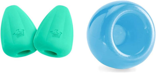 Chew King Premium Treat Dog Toy (XL, Pack of 2) and Planet Dog Orbee-Tuff Snoop Interactive Treat Dispensing Dog Toy (Large, Blue)