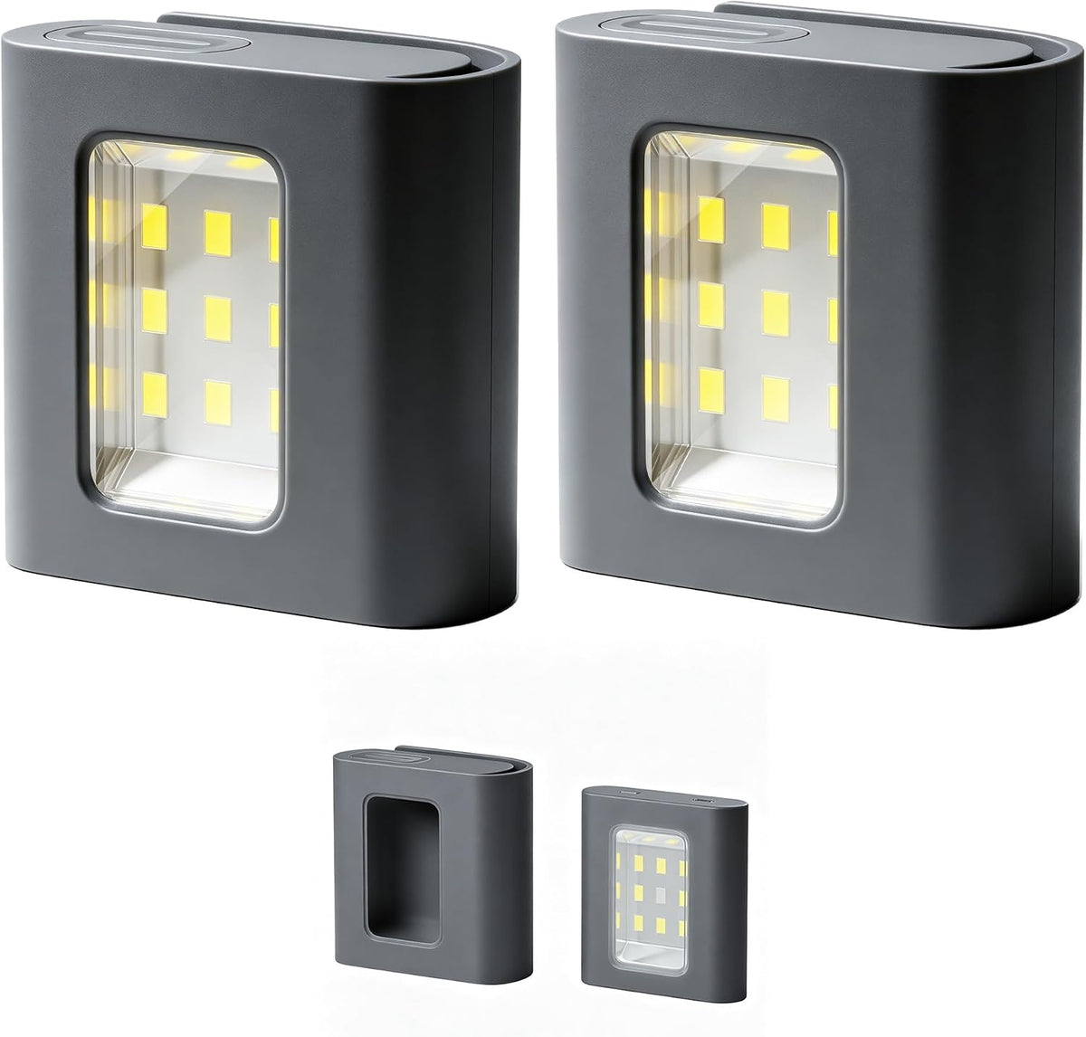 Yzoni 2 Pack Rechargeable LED Running Lights