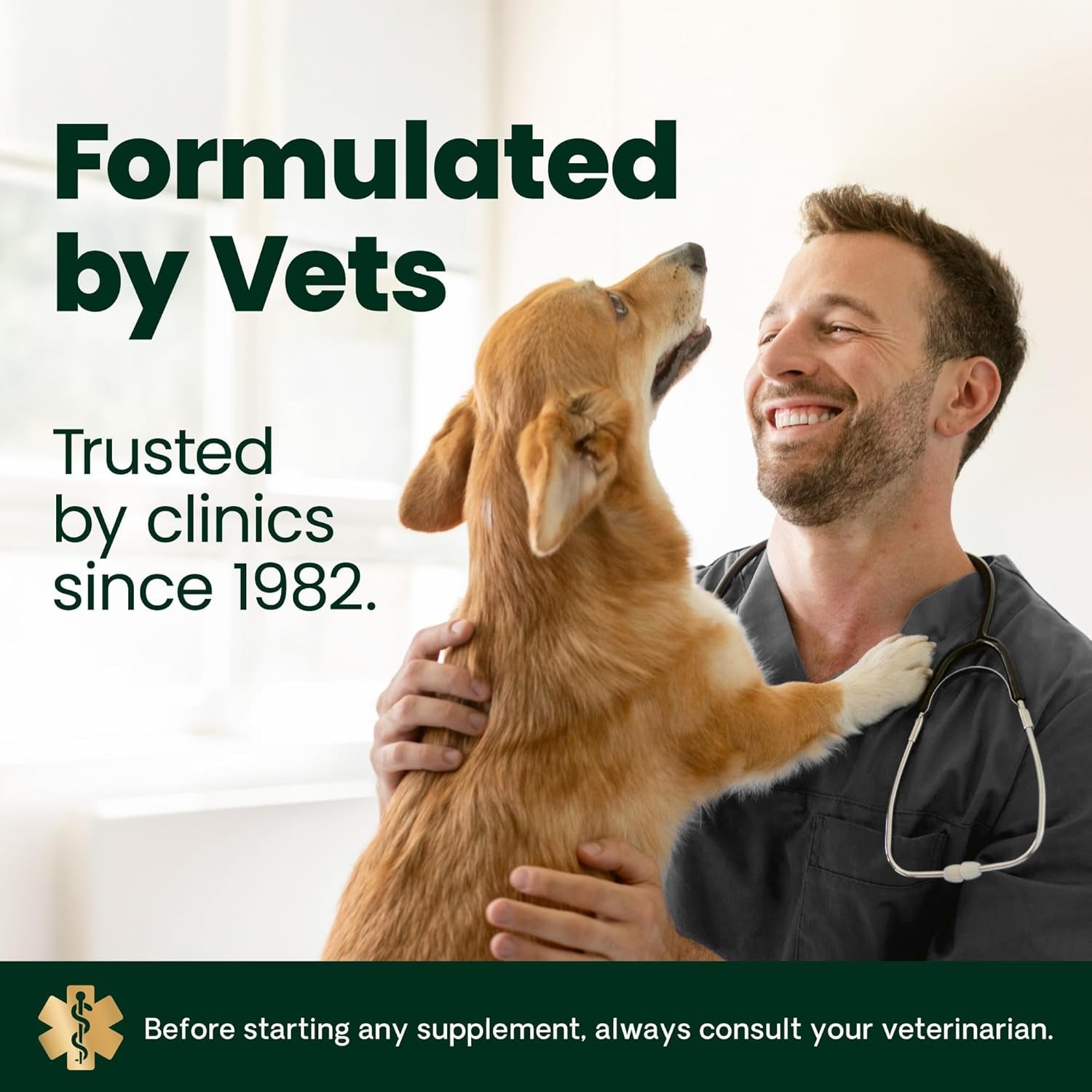 Vetriscience Calm & Confident Chews, Composure Clinically Tested Calming and Anxiety Supplement for Dogs, Reduce Stress and Fear, Ideal for Thunderstorms, Fireworks and Travel, Chicken, 120 Count