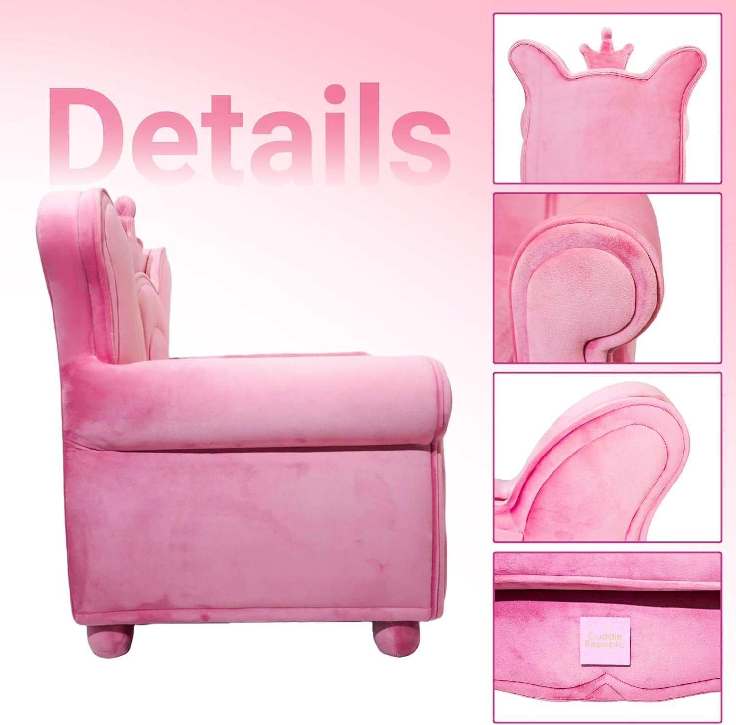 Luxury Pet Sofa – Holland Velvet Dogcat Throne Chair, Pink Princess Style, Cozy & Soft, Washable Cover, Scratch-Resistant & Durable, Perfect for Home Décor & Pet Lovers