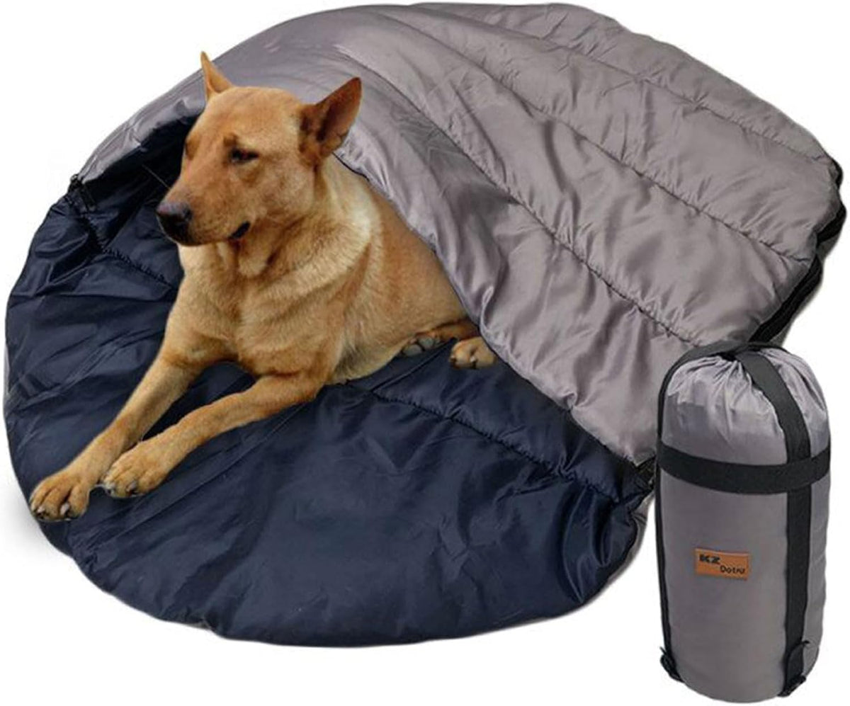 Portable Camping Travel Dog Bed, Waterproof Extra Large Camping Dog Bed/Mat, Rollable Portable Pet Dog Sleeping Bag