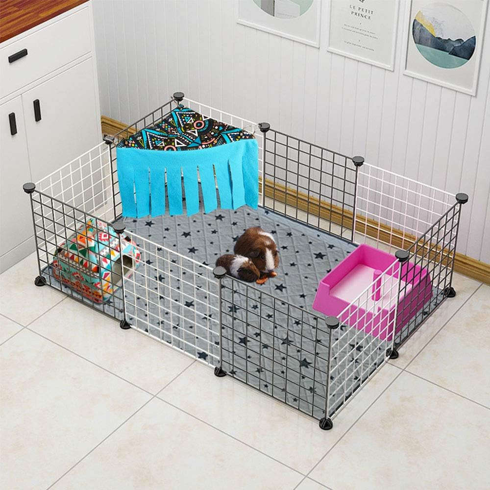 RIOUSSI Guinea Pig Hideout Hideaway Corner Fleece Toys Cage Accessories