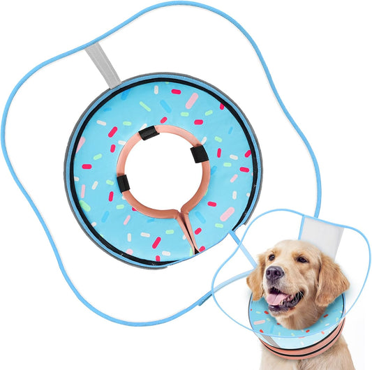 Supet Sponge Dog Cone Collar Stop Licking after Surgery, Dog Donut Collar