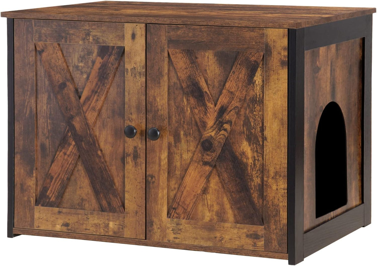 Dwanton Cat Litter Box Enclosure, Hidden Litter Box Furniture, 27.6 Inches
