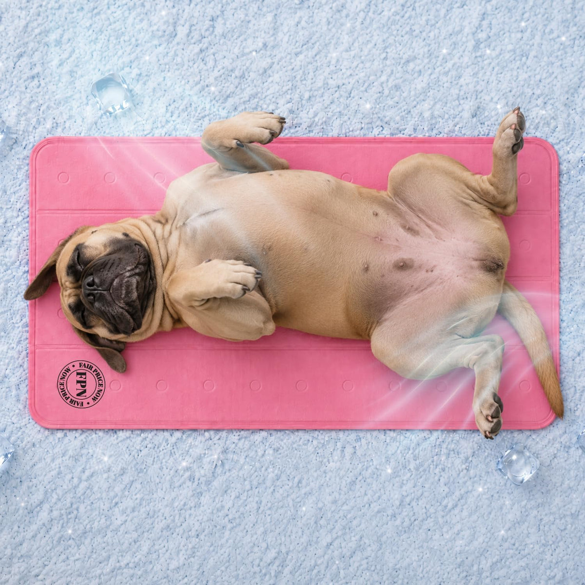 Pet Cooling Mat for Dogs and Cats, Pressure Activated Self Cooling Pad 47" X 27.5"