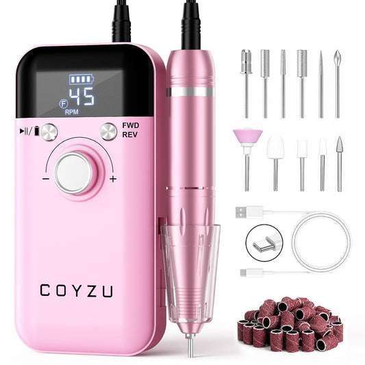 Nail Drill Professional 45000RPM, Rechargeable Electric Nail File