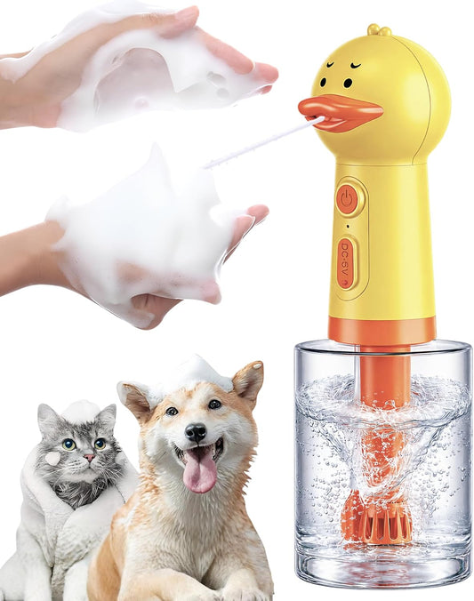 Electric Dog Foaming Soap Dispenser with Stirring Mechanism