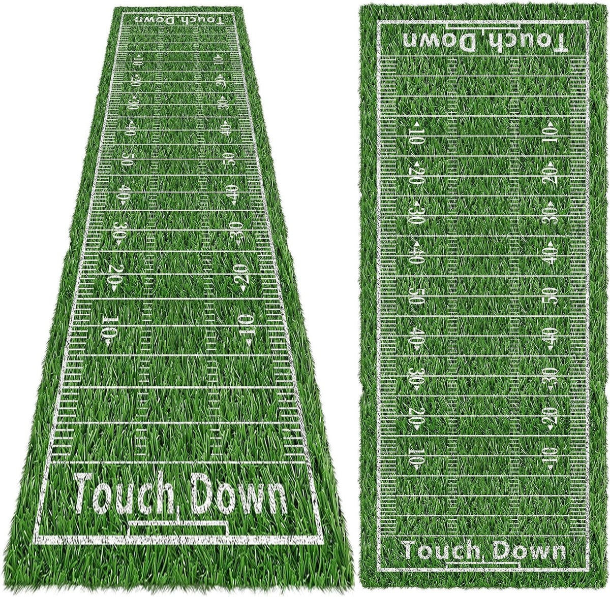 Football Artificial Grass Rug 2' X 5' Realistic Fake Grass
