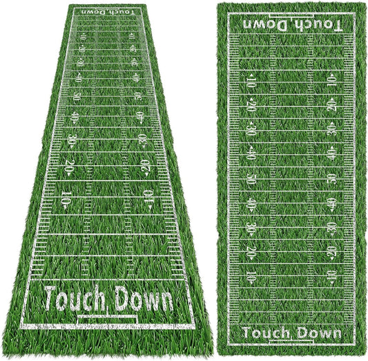 Football Artificial Grass Rug 2' X 5' Realistic Fake Grass