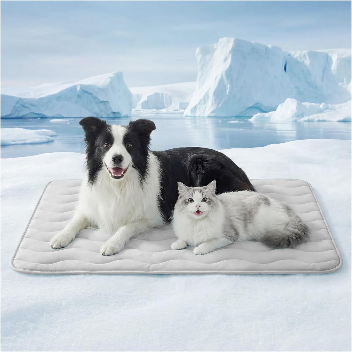 Furrybaby Dog Cooling Mat,Self Cooling Mat for Extra Large Dogs& Cats,Grey