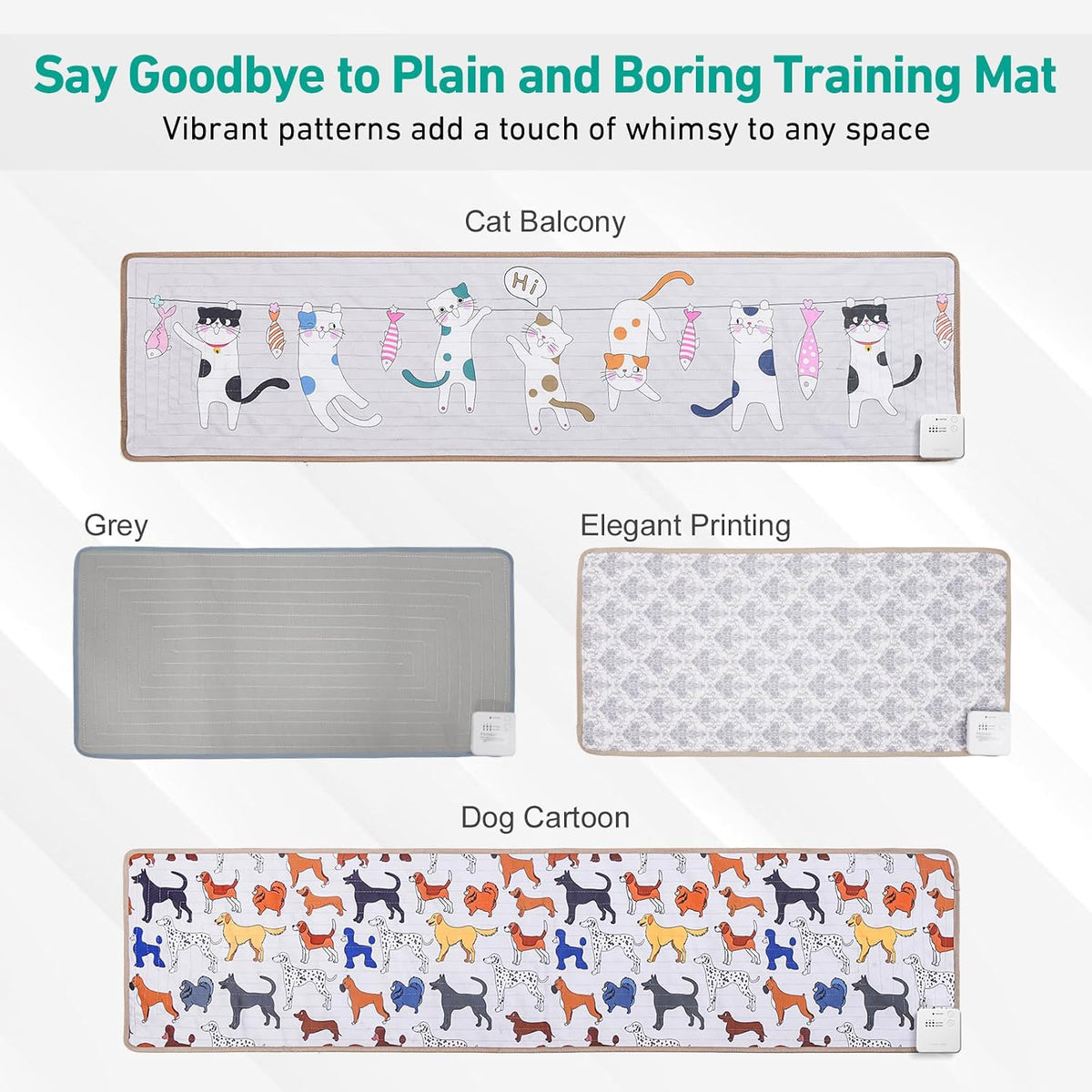 DOGNESS Rechargeable Scat Mats for Dogs, Cat Shock Mat - 31.5"X14.4"