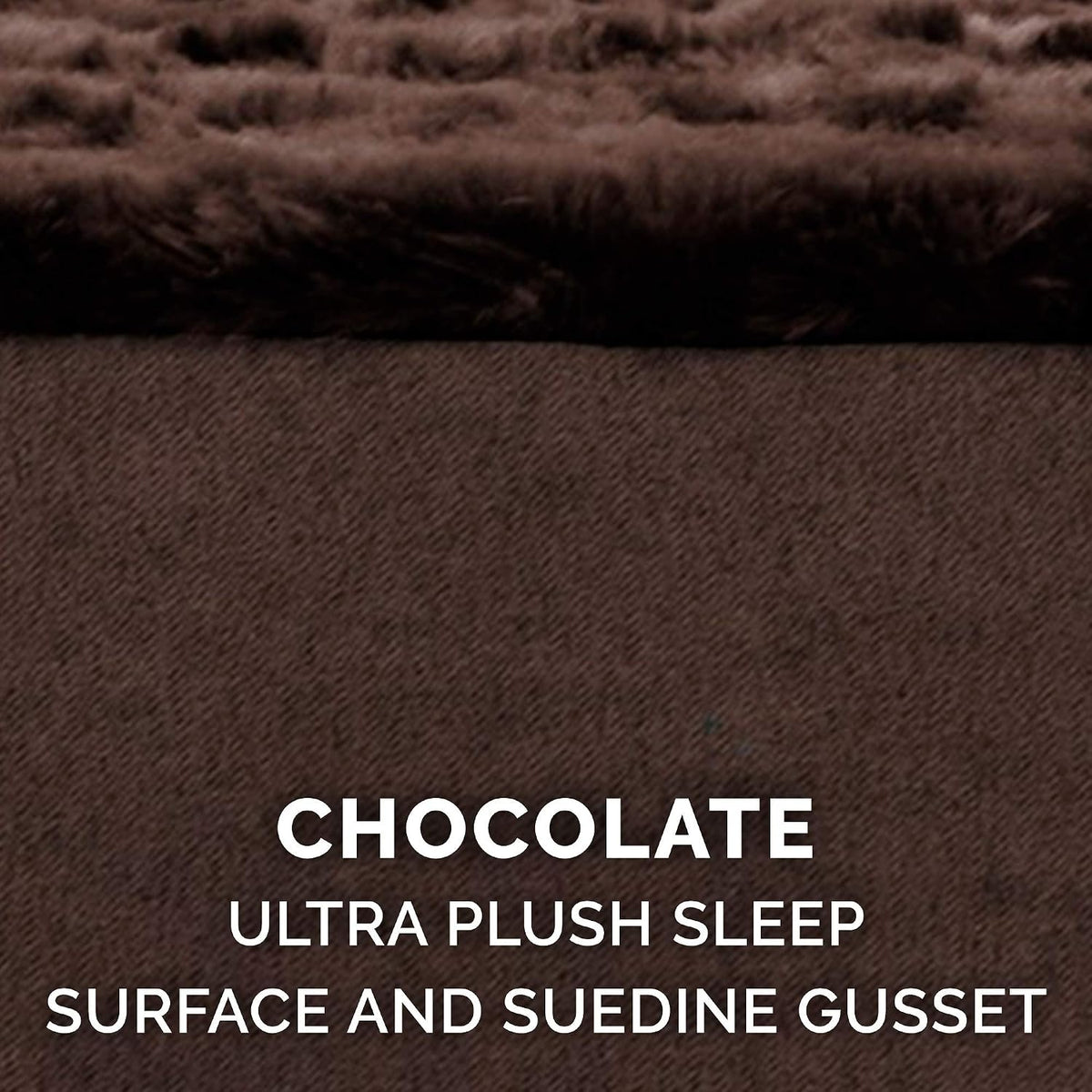 Furhaven Cooling Gel Dog Bed for Large Dogs W/ Removable Washable Cover, for Dogs up to 95 Lbs - Ultra Plush Faux Fur & Suede Mattress - Chocolate, Jumbo/Xxl