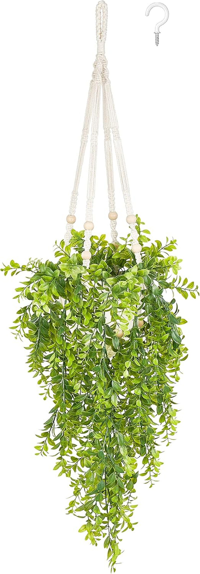 Mkono Fake Hanging Plant, Artificial Hanging Plants for Home Decor Indoor