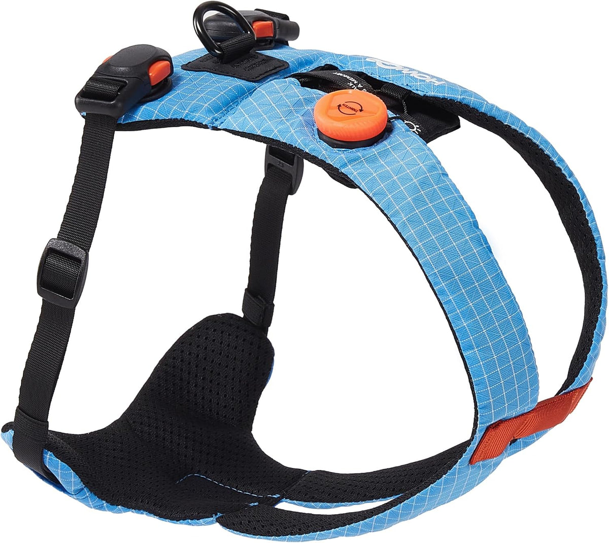 Dog Harness Quick Dial Adjustment & Magnetic Buckles (Blue, L)