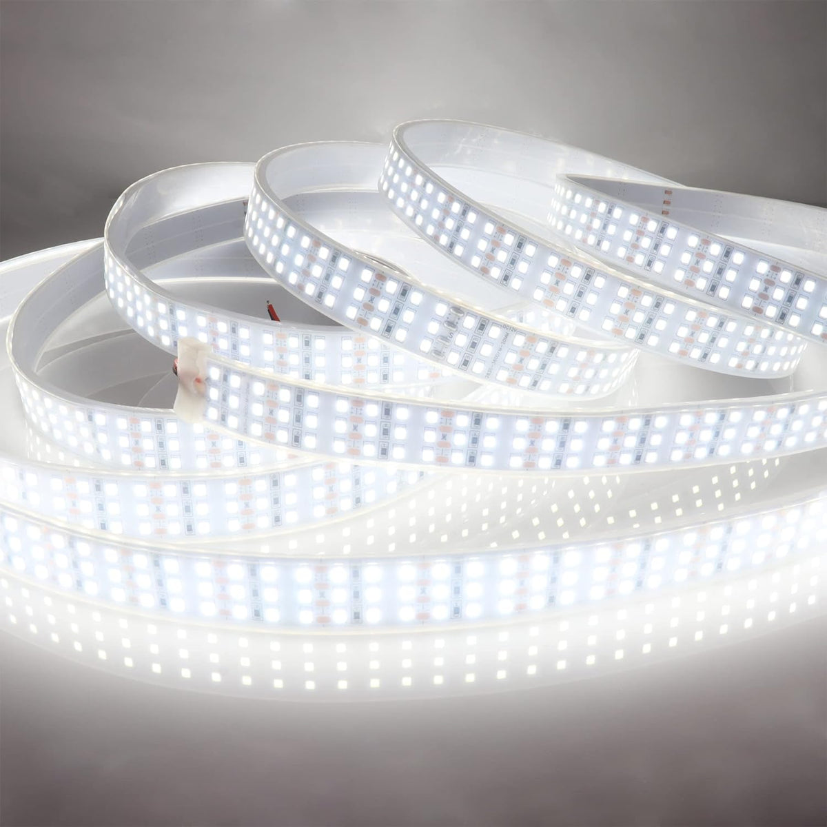 LEDENET 16.4Ft Triple Row LED Strip Lights, Daylight White 6000K DC12V IP67