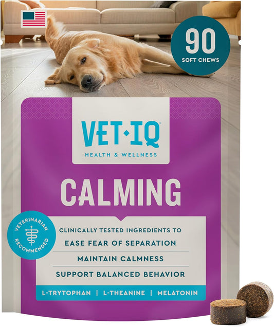 Vetiq Calming Support Chews for Dogs, Anxiety Relief, 90Ct
