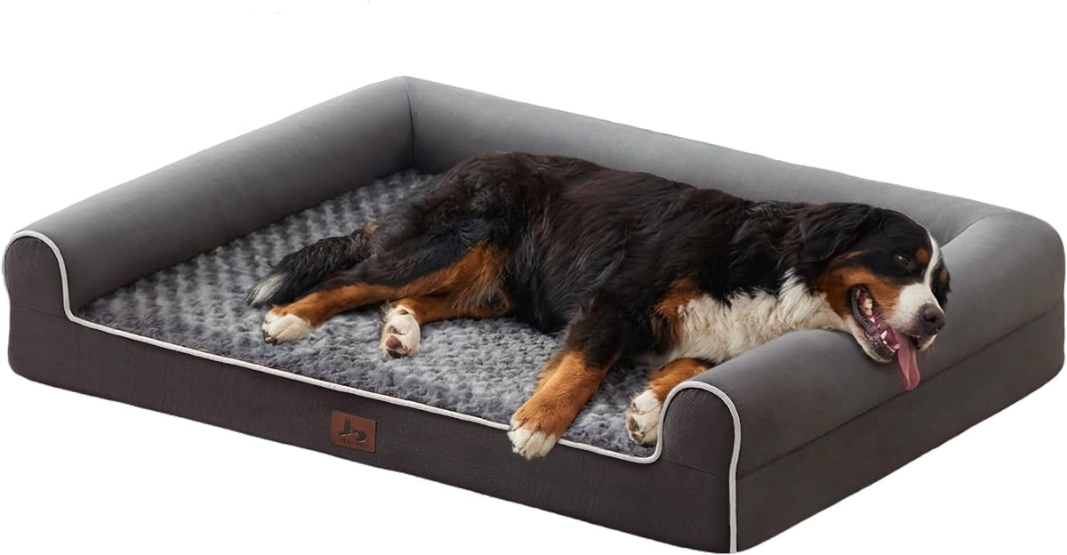 Orthopedic Large Dog Bed，Washable Dog Couch for XL Senior Dogs