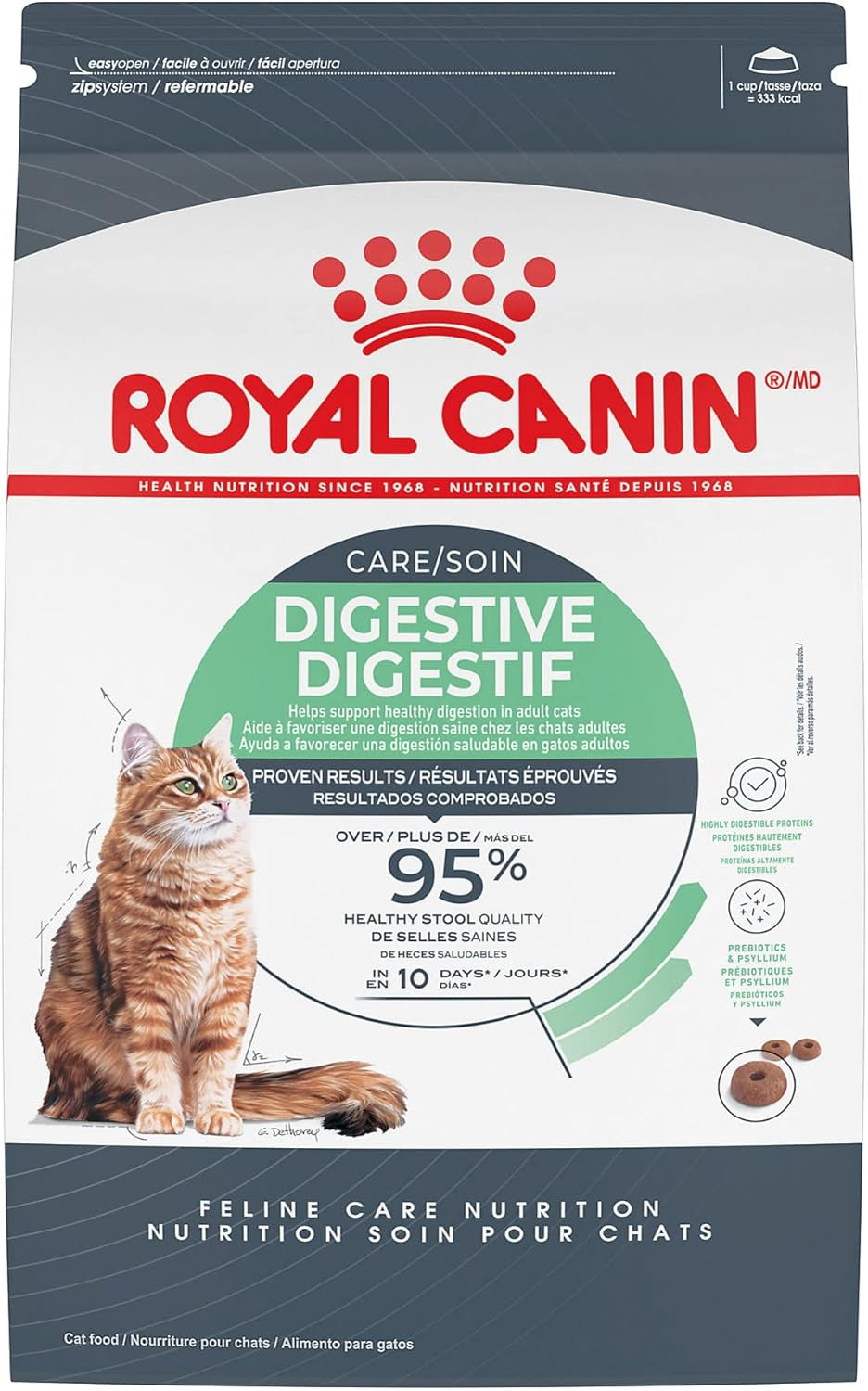 Royal Canin Feline Care Nutrition Digestive Care Adult Dry Cat Food, 6 Lb Bag