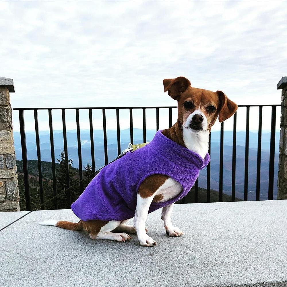 Gooby Fleece Vest Dog Sweater, Lavender, Medium