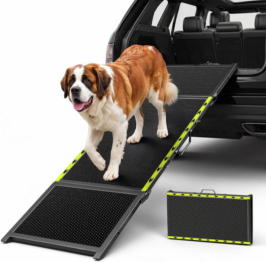 74"L X 20"W Extra Wide Dog Ramp for Car - Portable Pet Ramp for Large Dogs