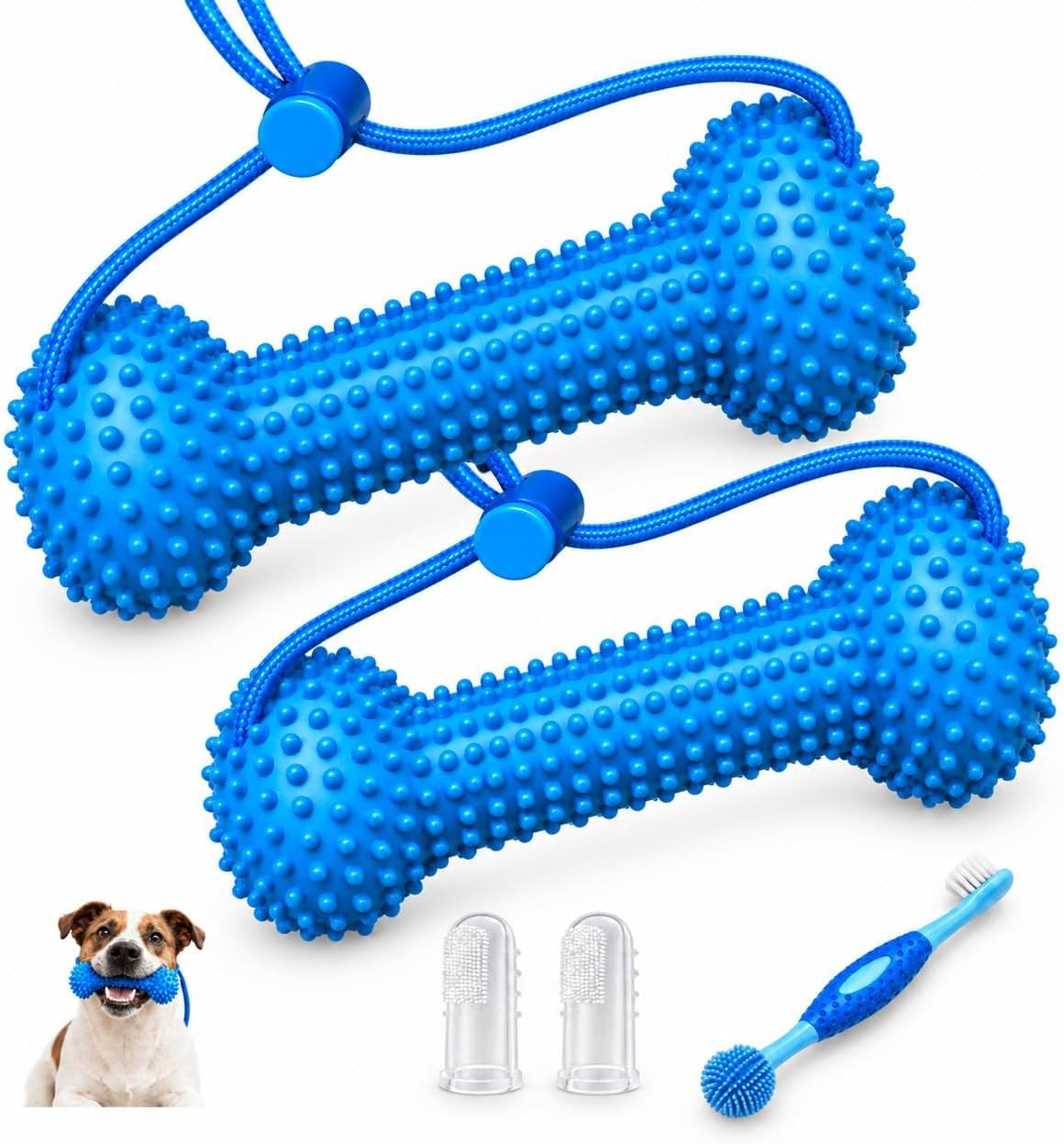 Dog Tooth Brushing Kit with Mouth Opener for Dogs, Toothbrush Helper