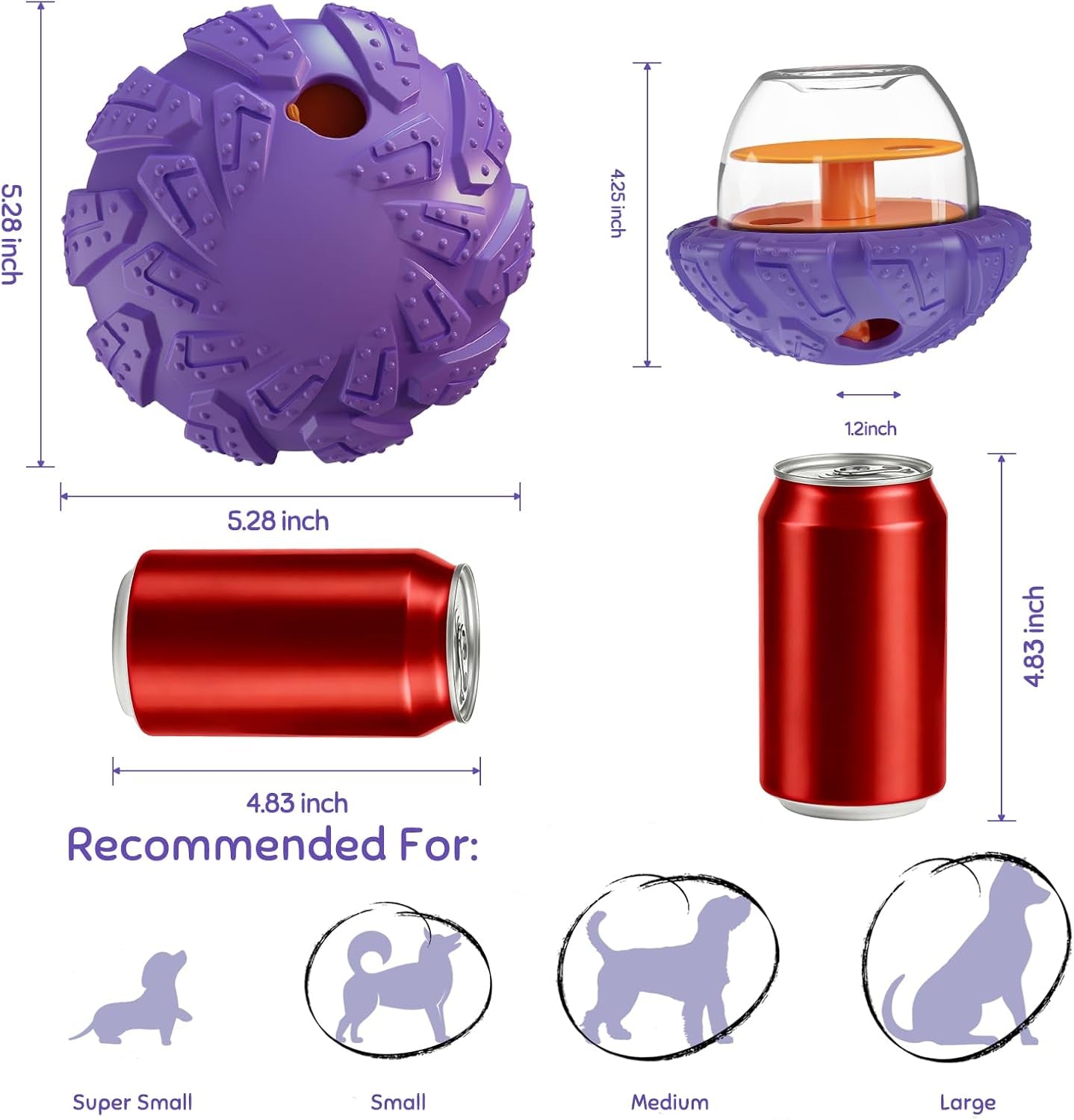 Boyoyo Interactive Dog Puzzle Toy for Smart, Dog Enrichment Toys to Keep Them Busy, Cognitive Dogs Toy to Stimulate Their Brain, Dog'S Treat Dispensing Toys with Slow Feeder, Easy to Clean