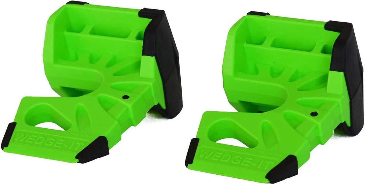 Wedge-It - the Ultimate Door Stop - Lime Green - TWO PACK