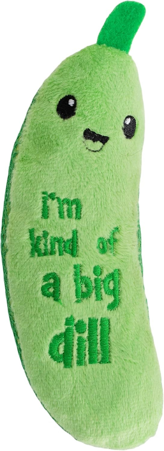 Catstages Crunchy Pickle Kicker Chew Cat Toy, Catnip & Dental Mesh, 6.5"