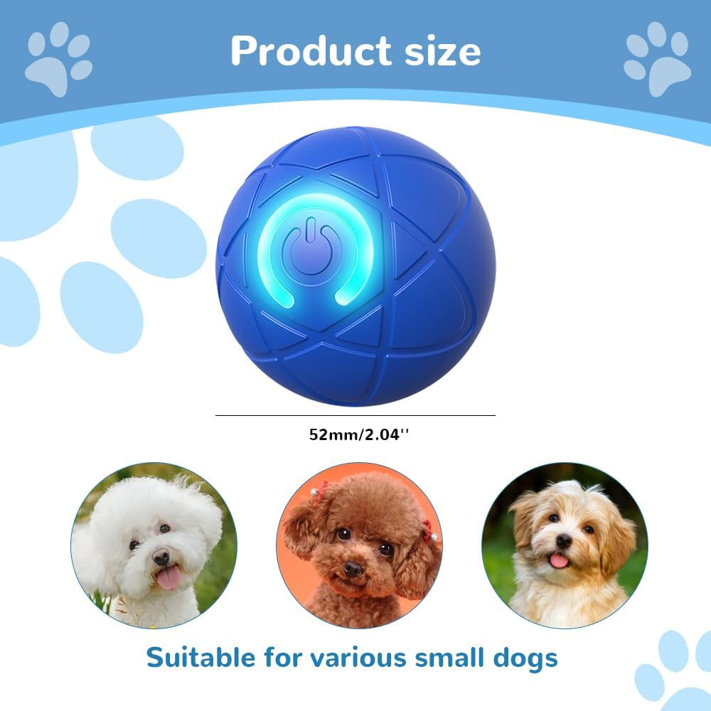 Interactive Ball Toy for Pets, 2026 New Interactive Dog Ball, Upgraded Automatic Dog Ball, Portable Indoor Active Ball Toy for Cats, Fun Small Breed Interactive Ball Toy for Small Dogs (Orange)