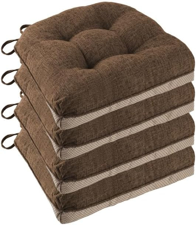 Chair Cushions for Dining Chairs Set of 4, 18"X18"X3", Coffee