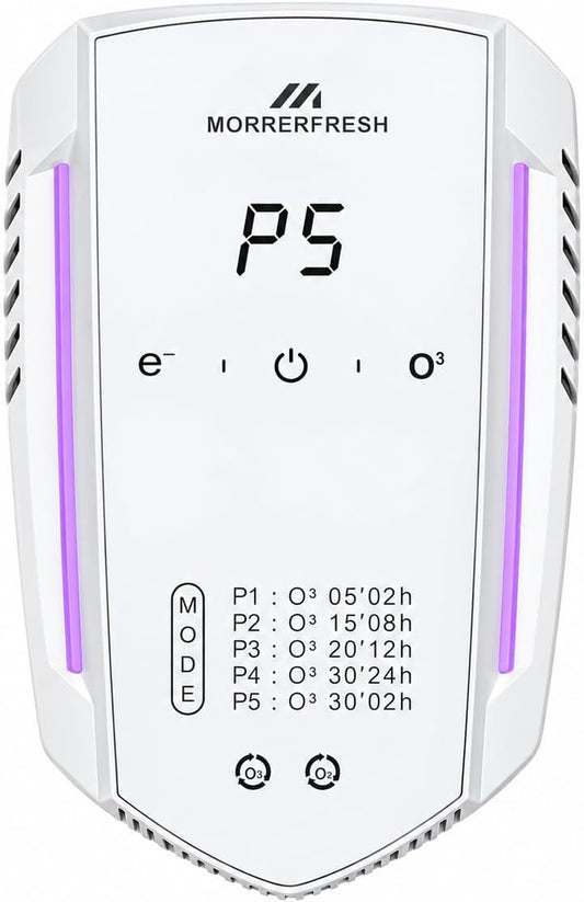 Ozone Air Purifier & Pet Odor Eliminator for Home Bathroom