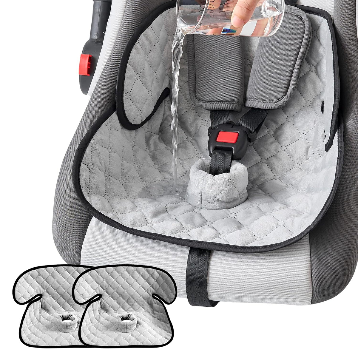 2 Pack Waterproof Piddle Pads Carseat Potty Training Car Seat Protector Waterproof Car Seat Liner Cover to Prevent Pee