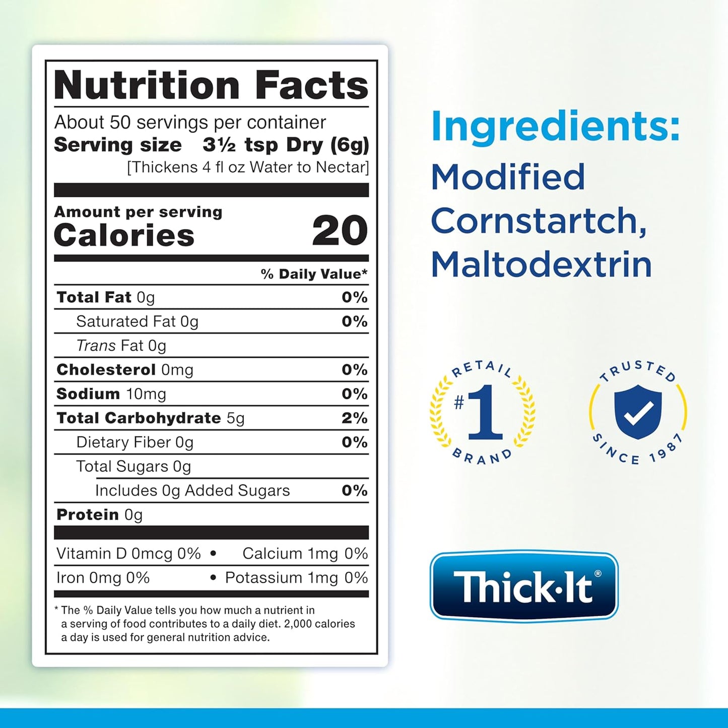 Thick-It Original Food Beverage Thickener Canister, 36 Oz