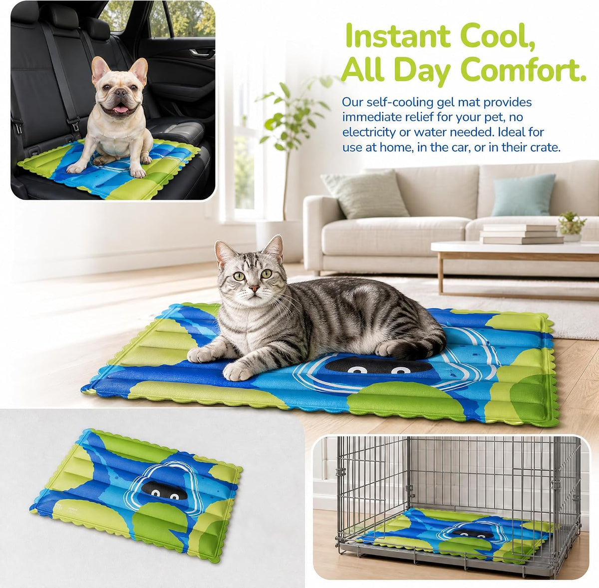 Dog Cooling Mat, Xl-37"X25"