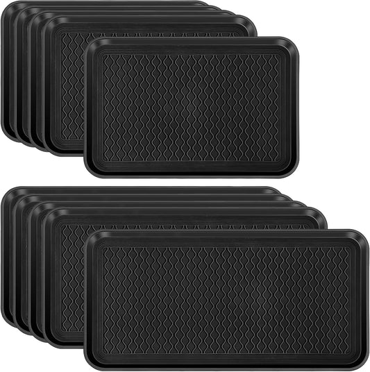 Yungyan 10 Pcs 2 Sizes Multi Purpose Large Boot Trays Waterproof Shoe Tray