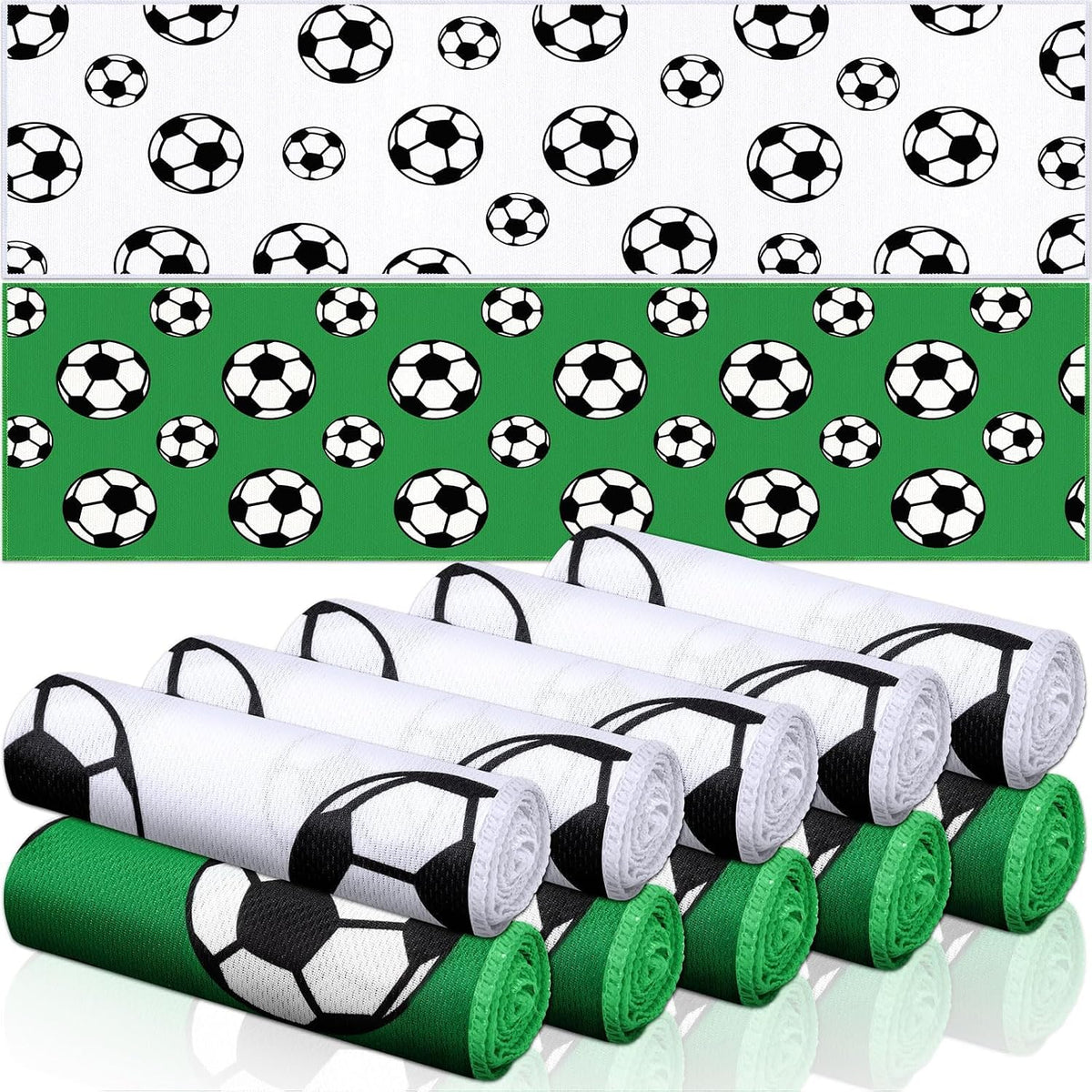 Fuweave 12 Pcs White Soccer Cooling Towels Gifts 40 X 12 Inch