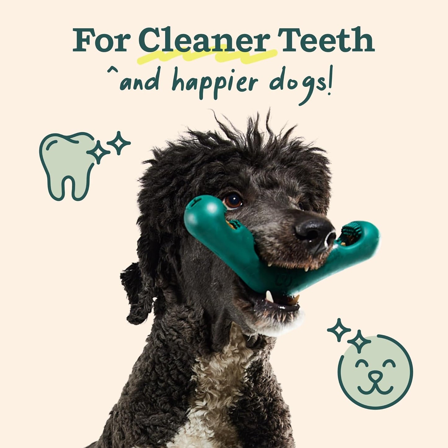 WOOF - Bite N' Brush Refills Treats for the Dog Toothbrush Toy - Scrub Plaque and Tartar from Your Dog'S Teeth and Mouth - Dog Dental Sticks - 18 Refills - Chicken