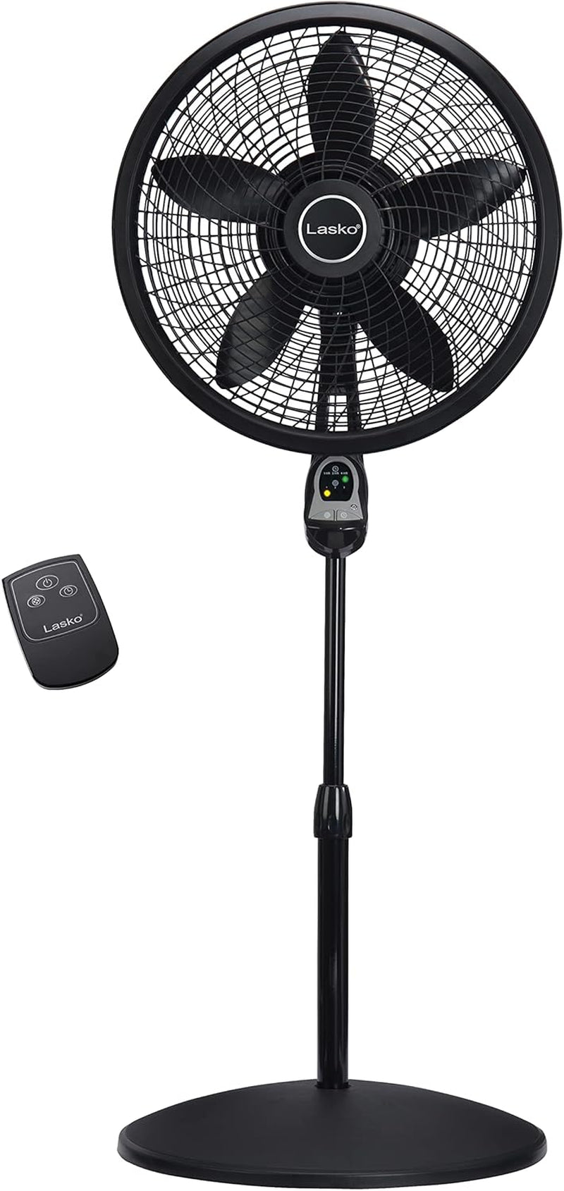 Lasko Cyclone Oscillating Pedestal Fan - Adjustable to 54" - 1843 - Black