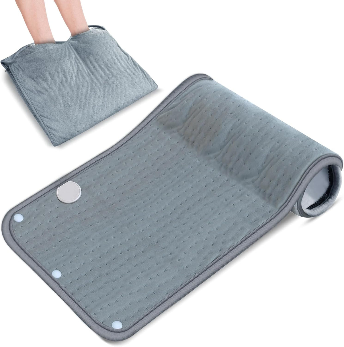 Heating Pad Extra Large 22X33 & Foot Warmer Double Sided 2 in 1, Gift Idea