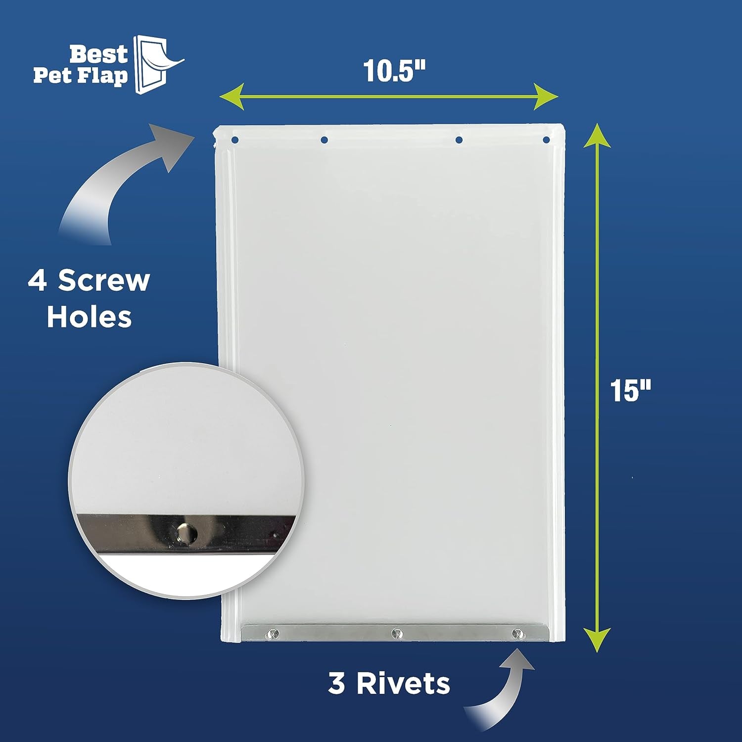 Best Pet Flap XL Replacement Dog Door Flap Compatible with Ideal Pet Products Designer Series DSPRFXL RFXLN - Measures 10.5" X 15" Longer Lasting, Most Energy Efficient, Less Shrinkage, BPA Free