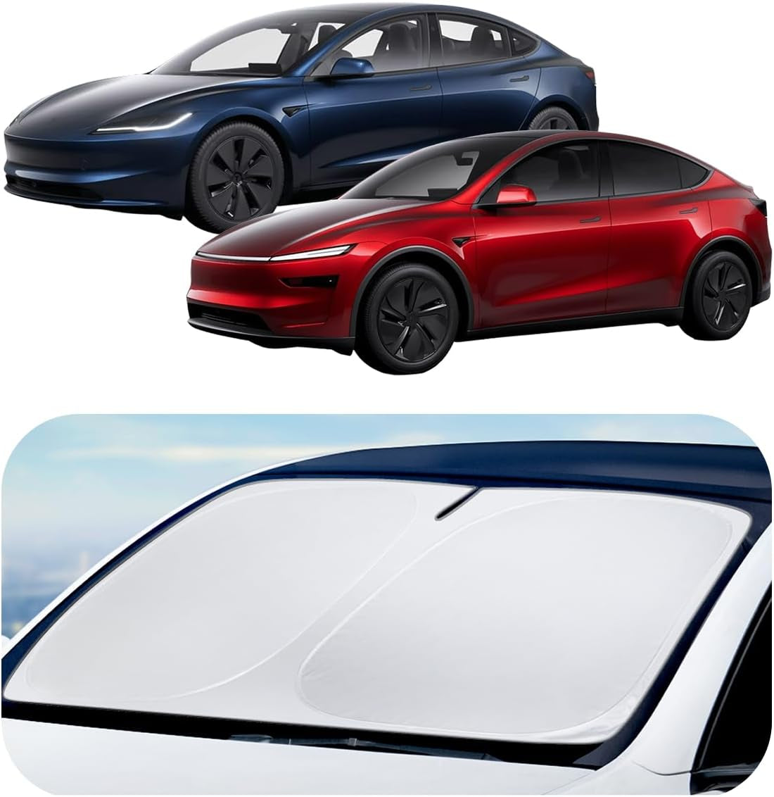 Spigen Zerogap Windshield Sunshade for All Tesla Model Y & 3