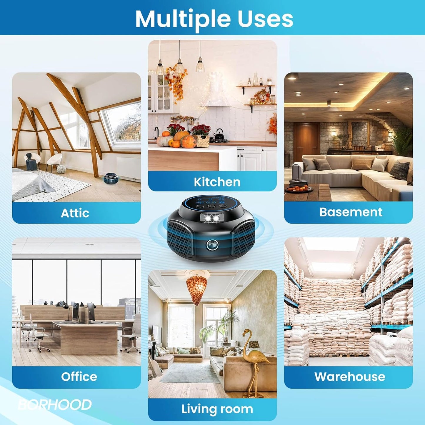 Ultrasonic Pest Repellent Plug-In, Electronic Mouse Traps & Insect Repellent, Pest Control for Rodent, Roach, Ant, Squirrel, Spider, Bugs, Mouse, Rat, Bat for Home, Office, Warehouse Black 1 Pack