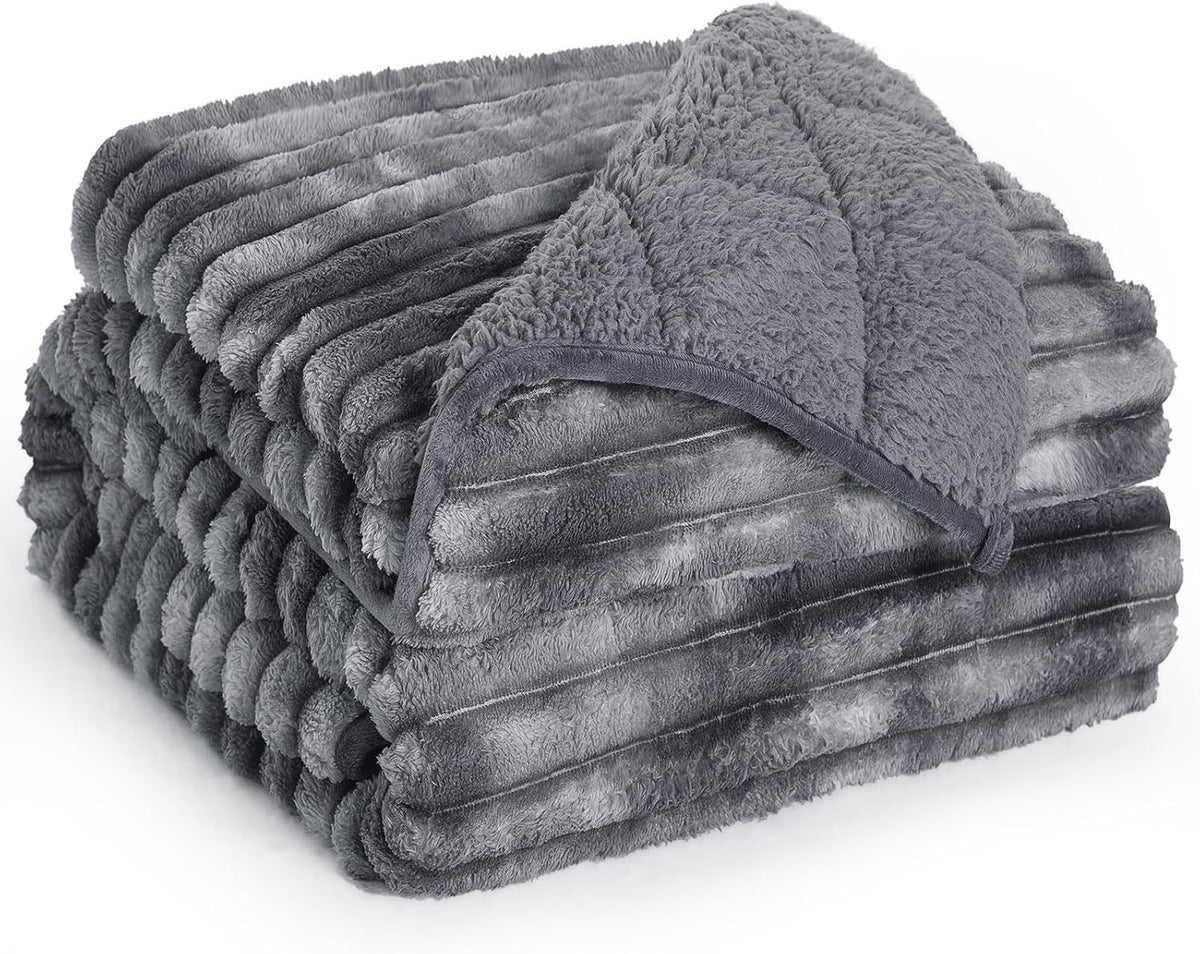 Ultra-Soft Weighted Blanket for Adults(15 Lbs, 60” X 80” Queen Size)